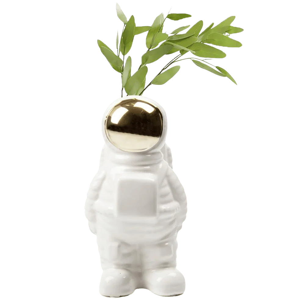 Astronaut Unique Ceramic Flower Vase - Image 3