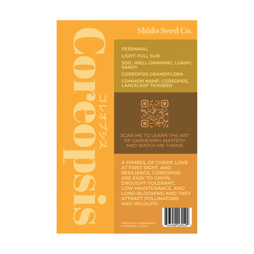 Big Flower Coreopsis Flower Seeds Packet - Image 2