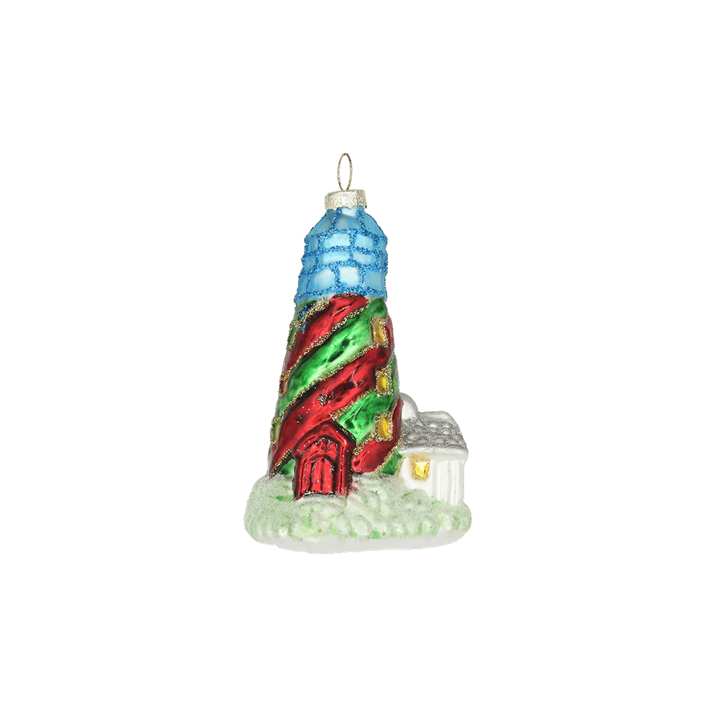 Blue Lighthouse Ornament
