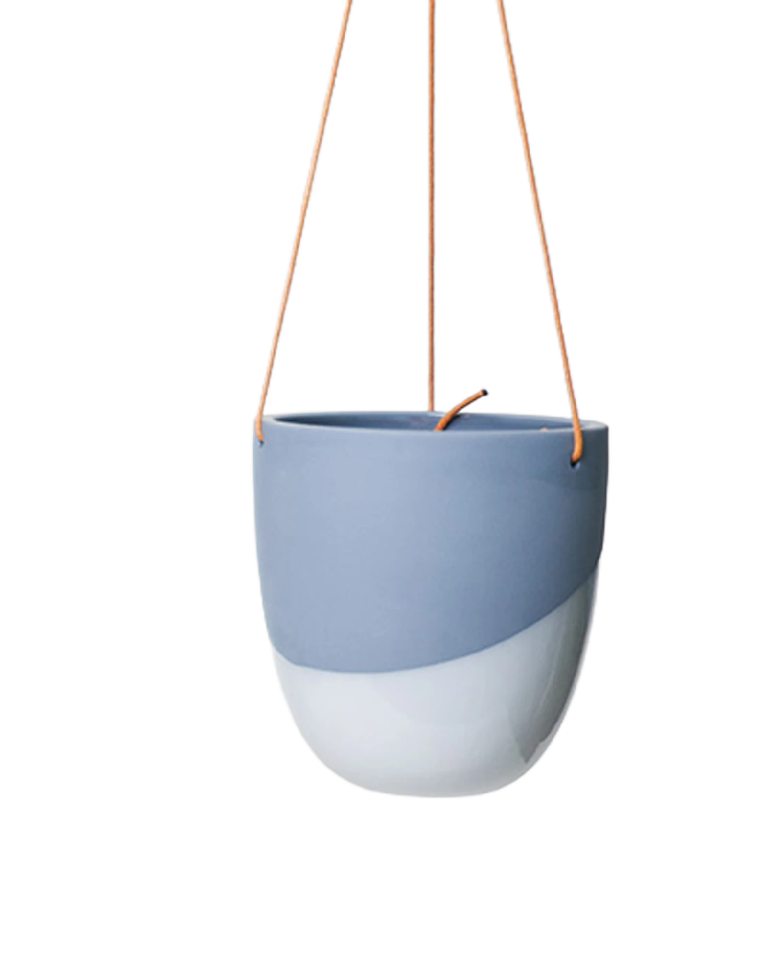 Bobbin Porcelain Modern Hanging Indoor Plant Pot - Image 4