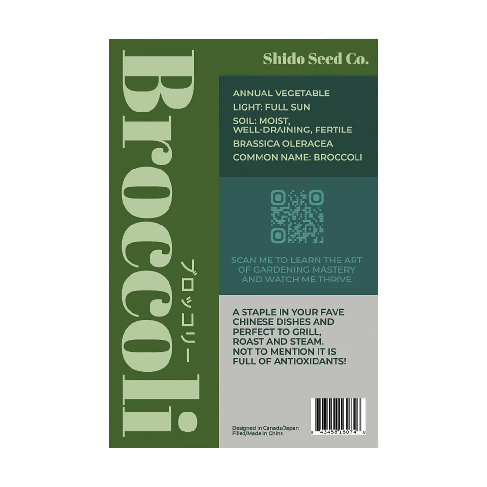 Broccoli Vegetable Seeds Packet - Image 2