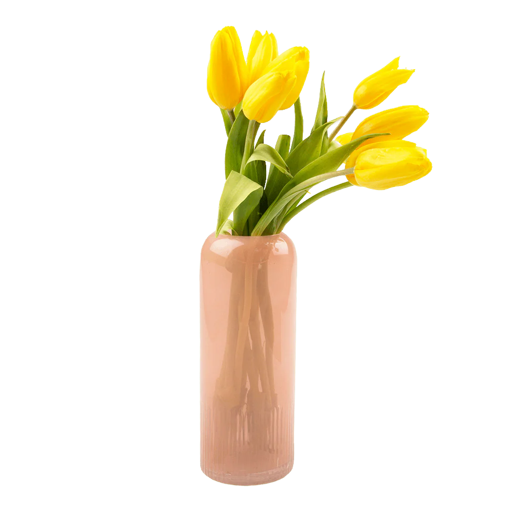Bubblegum Glass Modern Flower Vase - Image 3
