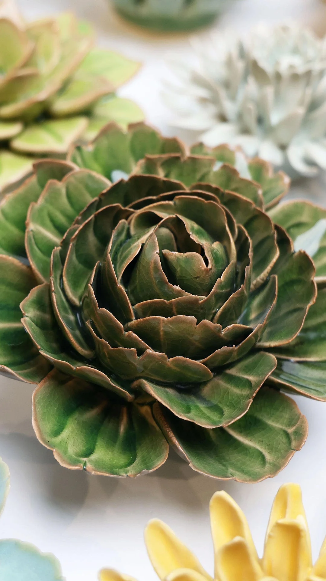 Avocado Green Rozella Peony - Image 4
