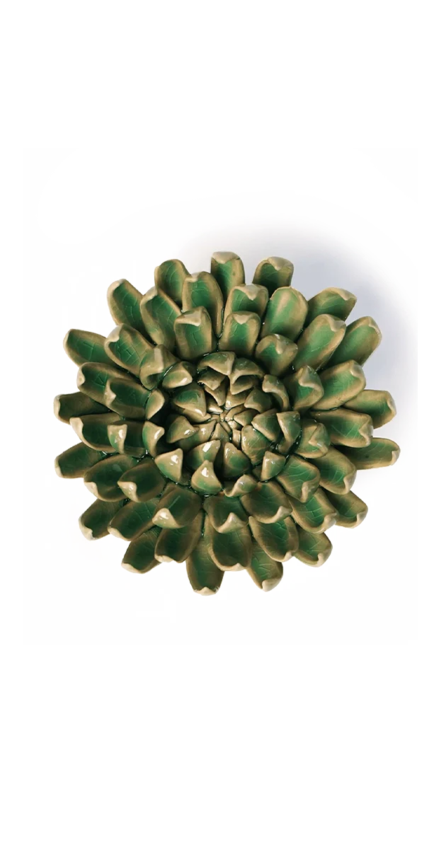 Jungle Green Pompom Mum