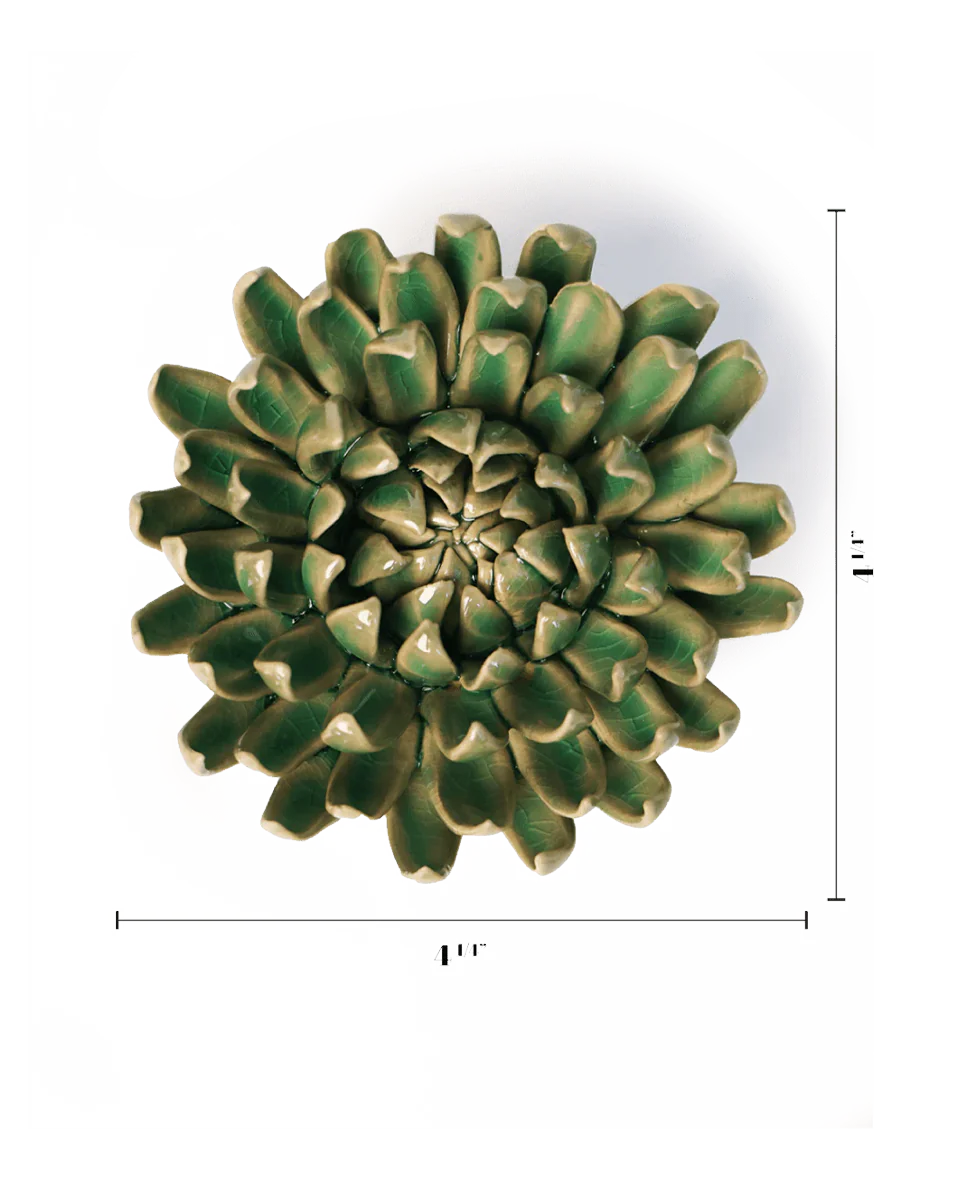 Jungle Green Pompom Mum - Image 3