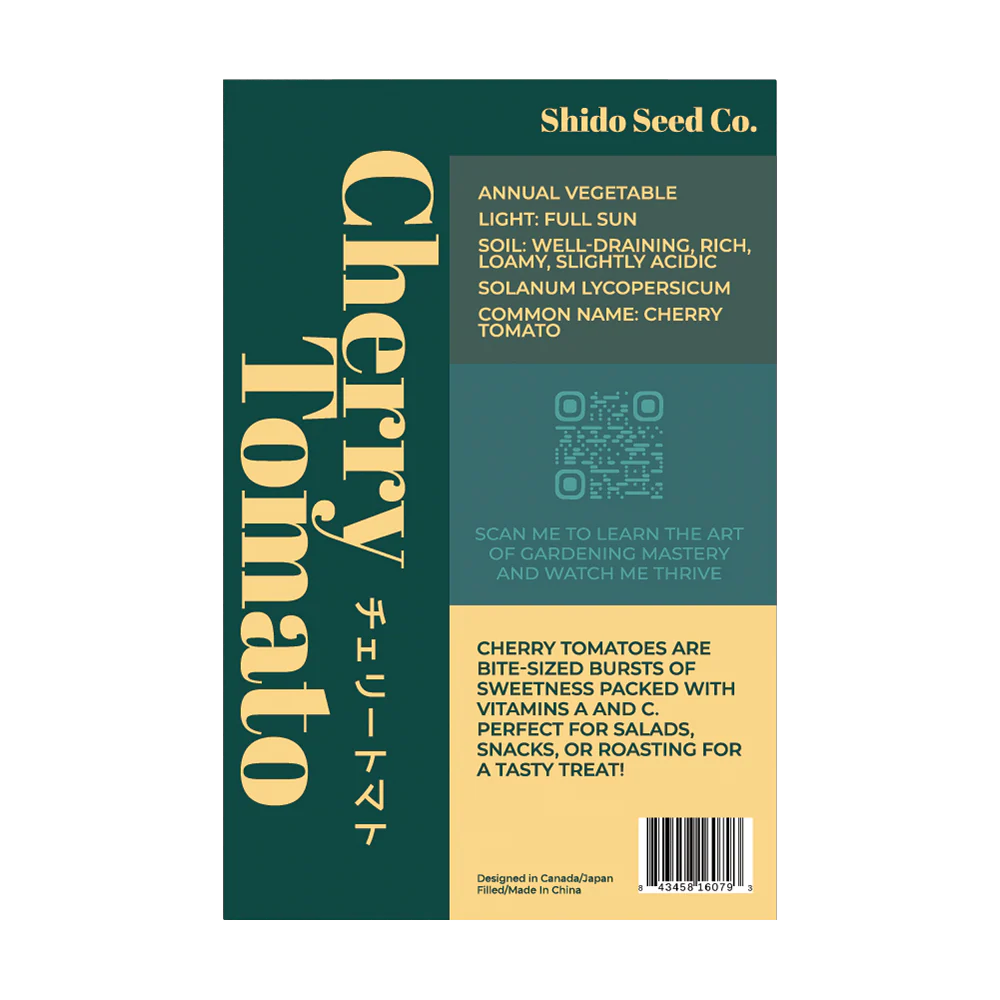 Cherry Tomato Vegetable Seeds Packet - Image 2
