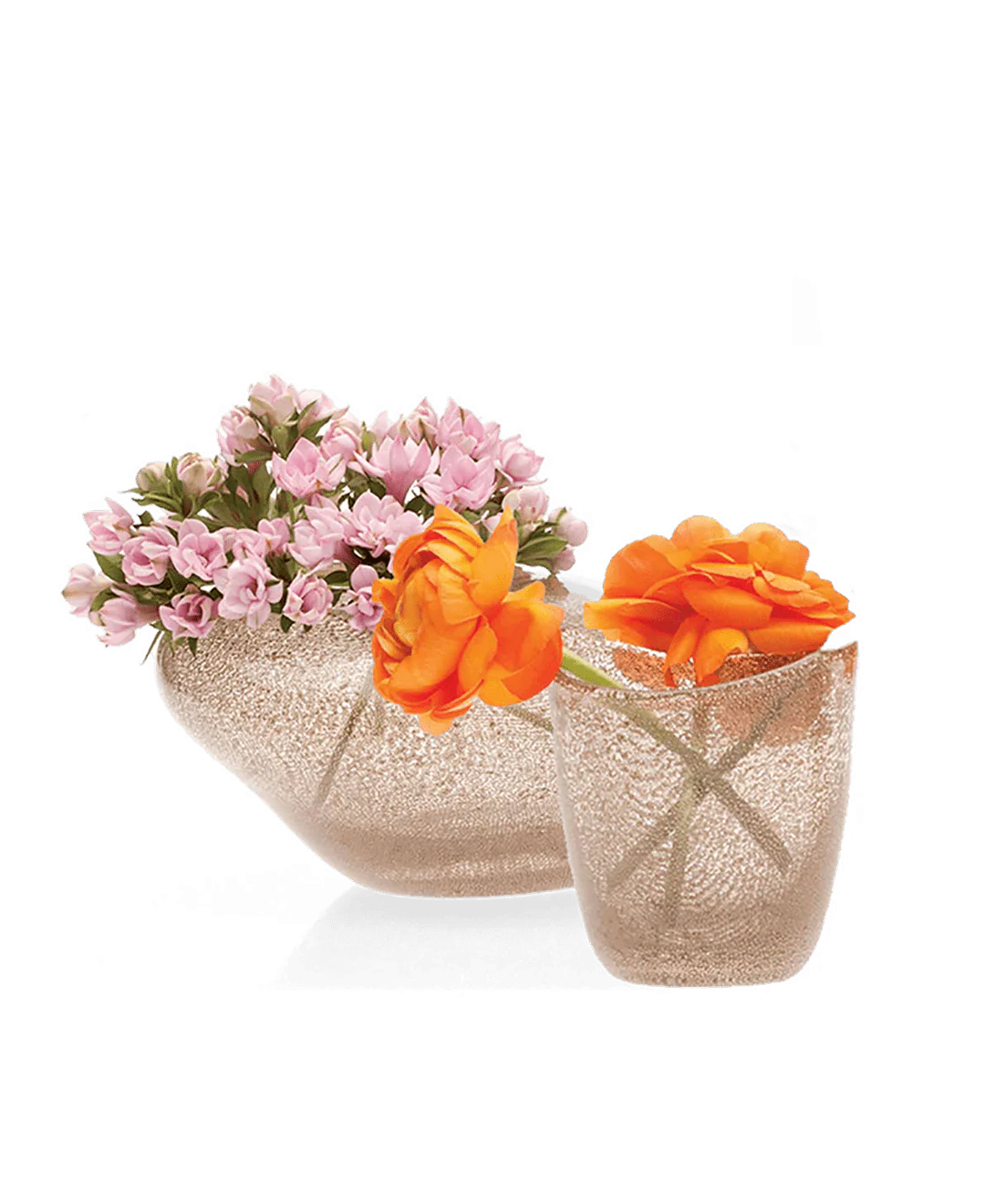 Copper Glass Modern Flower Vase - Image 3
