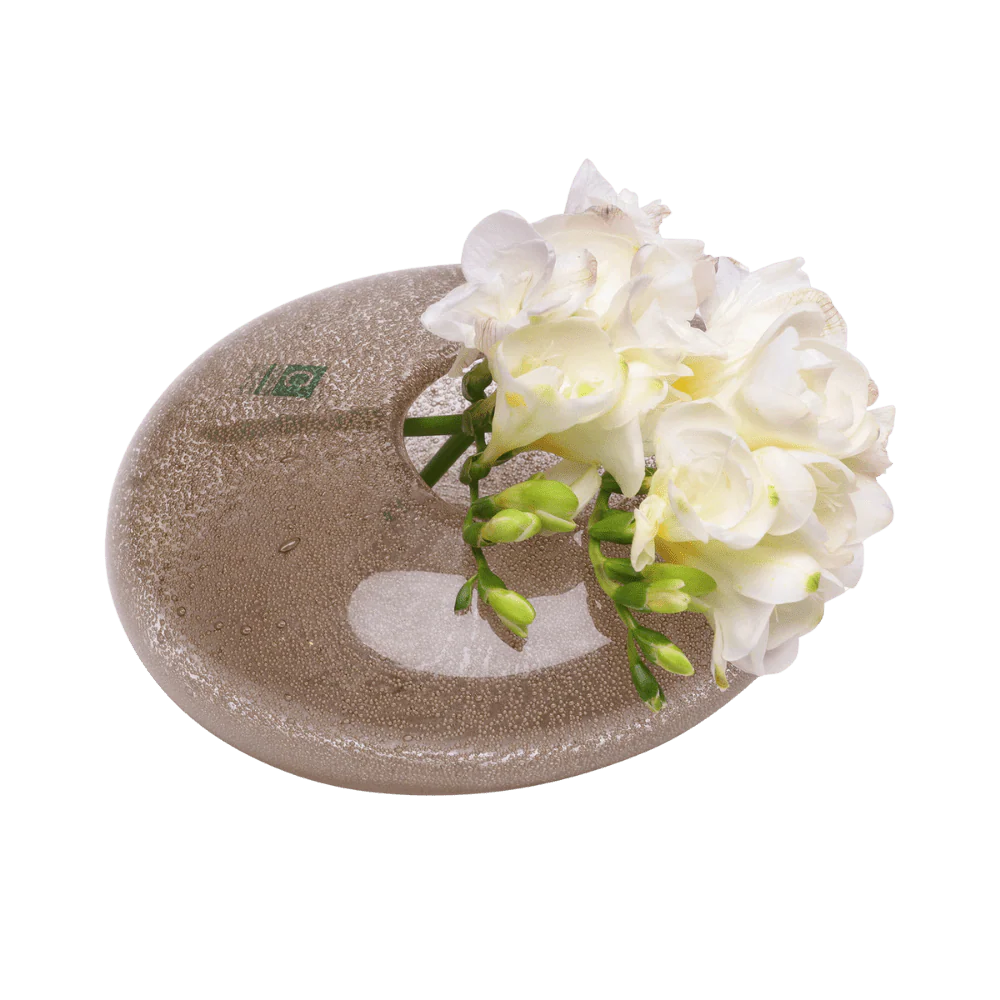 Copper Glass Modern Flower Vase - Image 8
