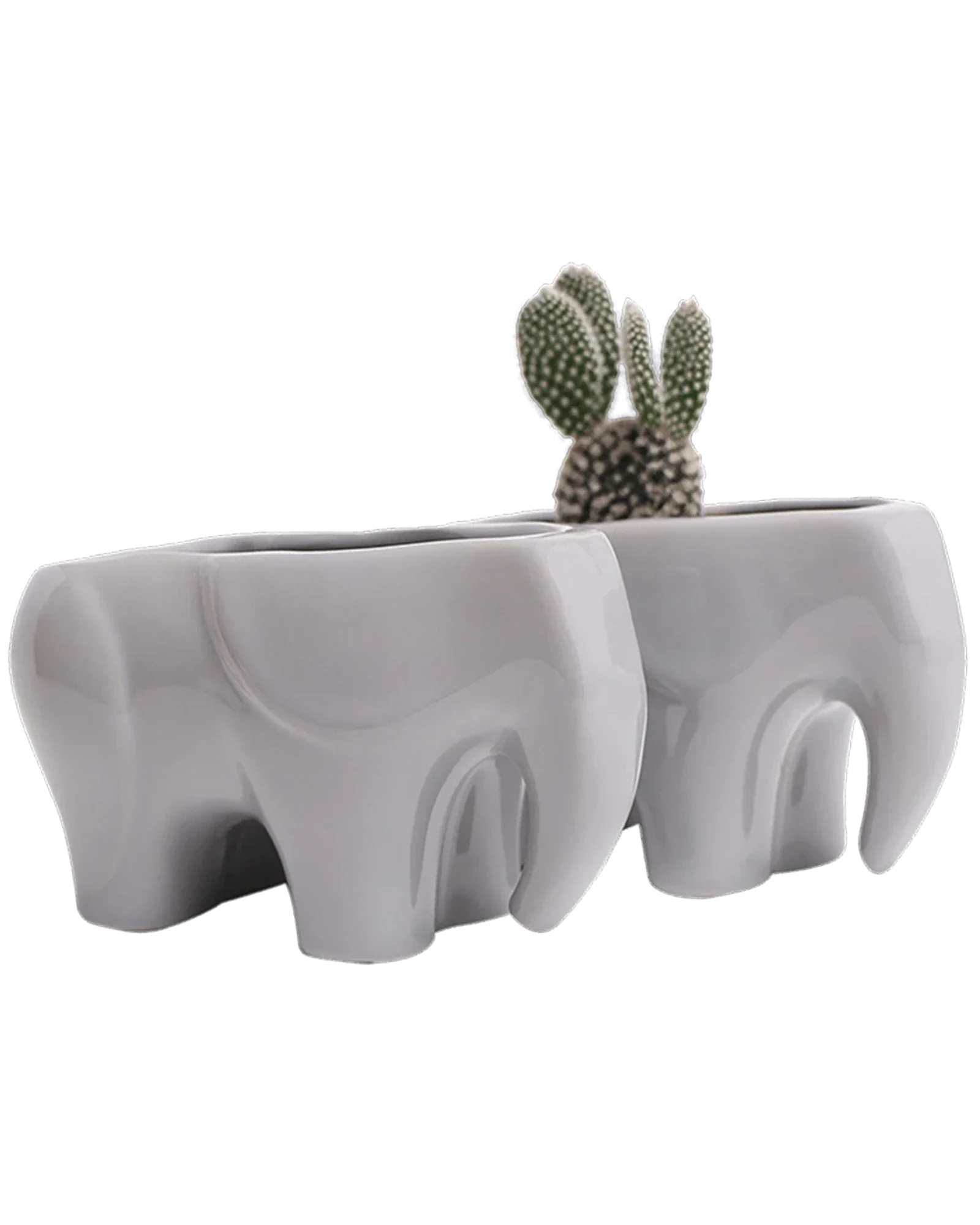 Elephant Ceramic Indoor Plant Pot For Succulents - Image 6