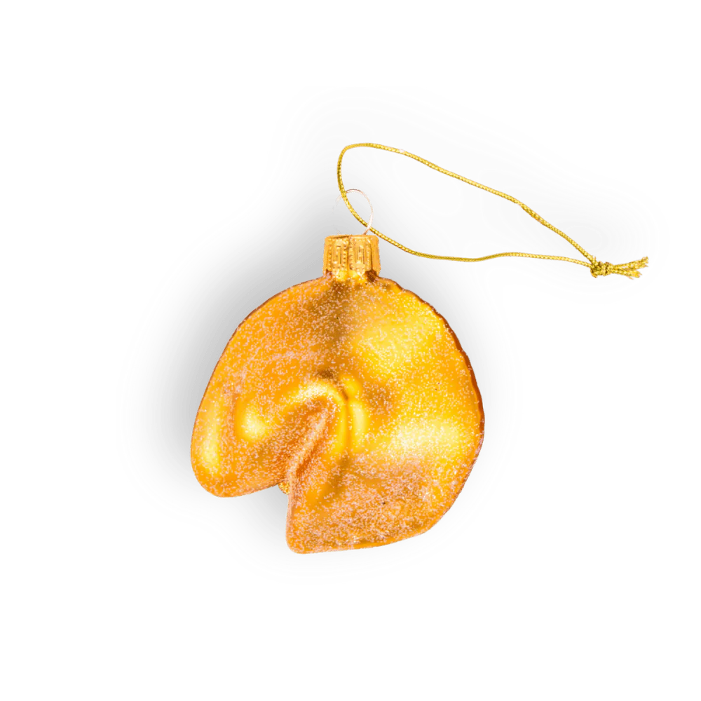 Fortune Cookie Ornament