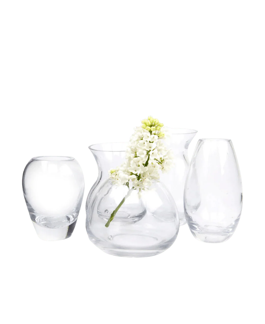George Glass Clear Bud Vase For Flowers - Image 2