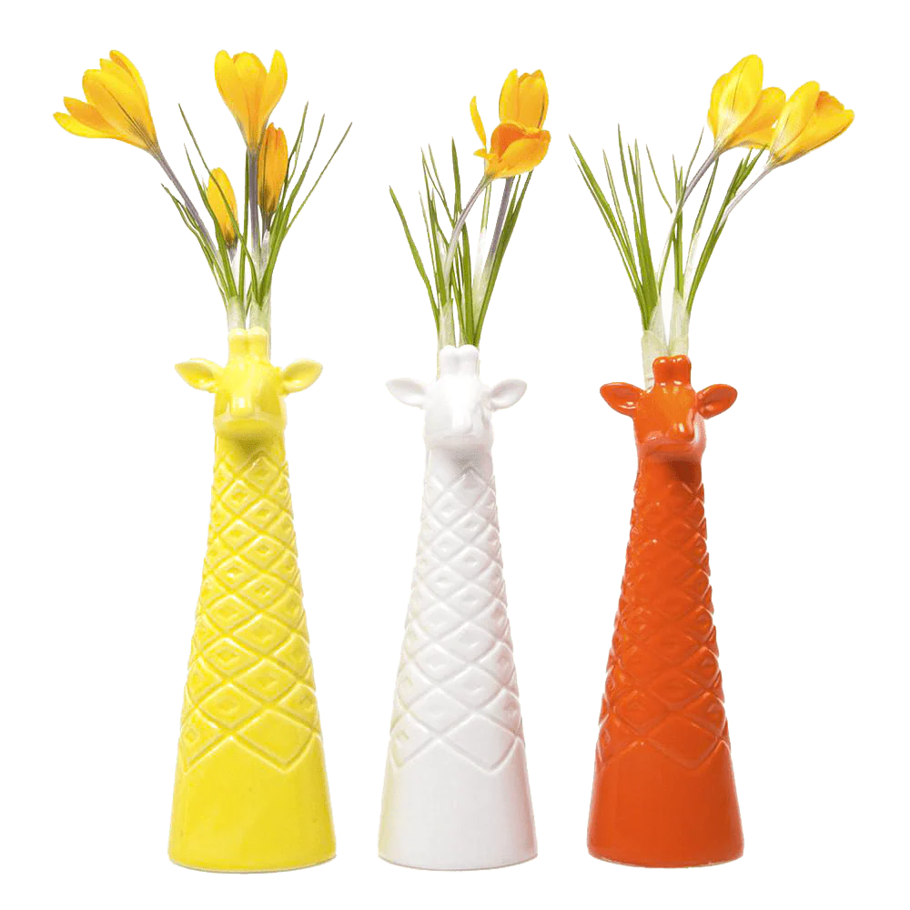 Giraffe Ceramic Flower Vase - Image 4