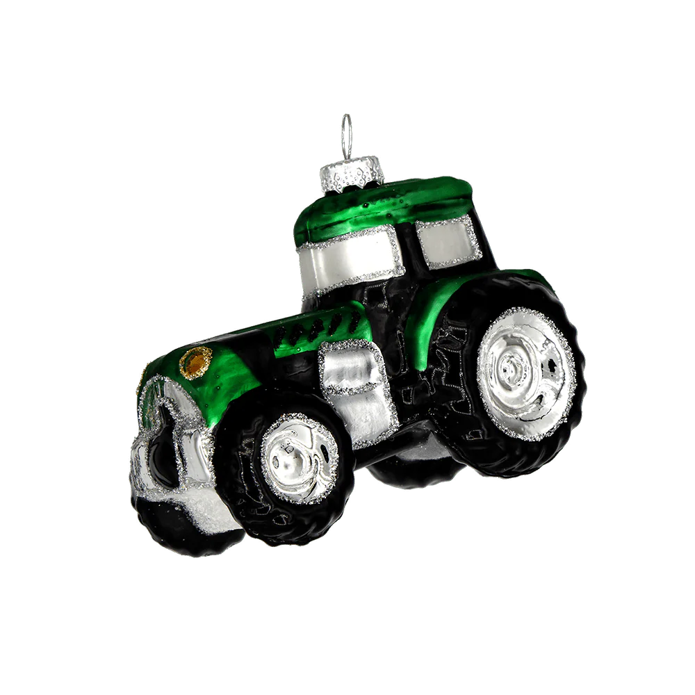 Green Tractor Ornament - Image 2