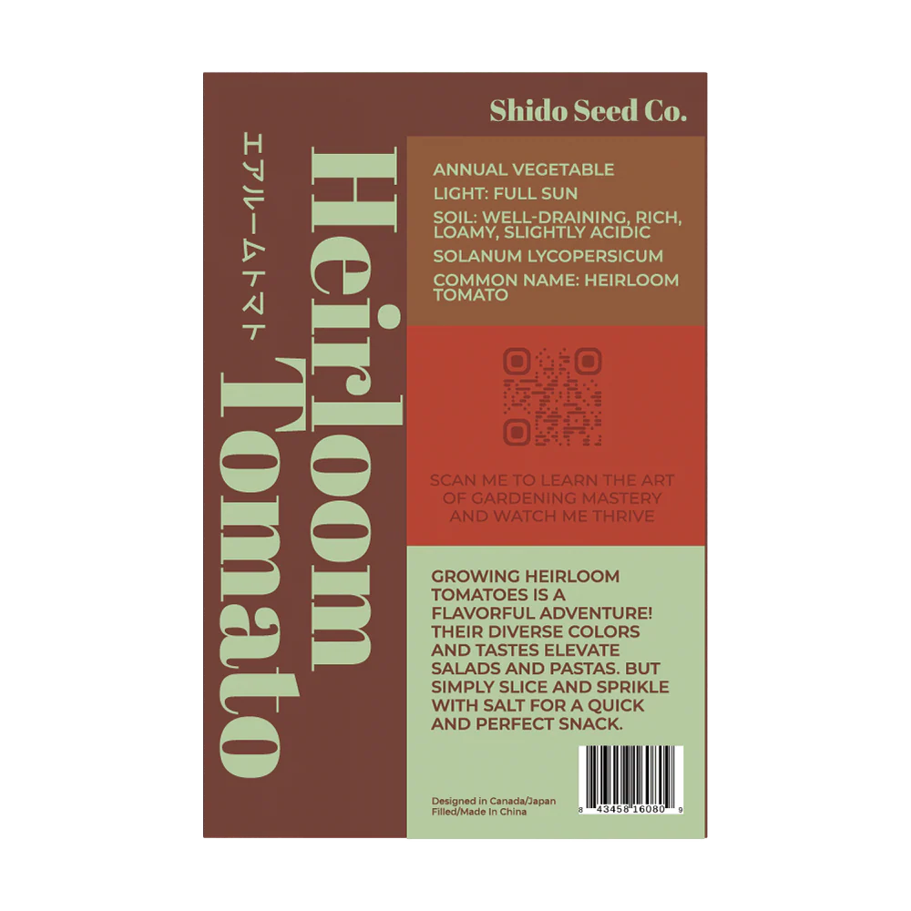 Heirloom Tomato Vegetable Seeds Packet - Image 2