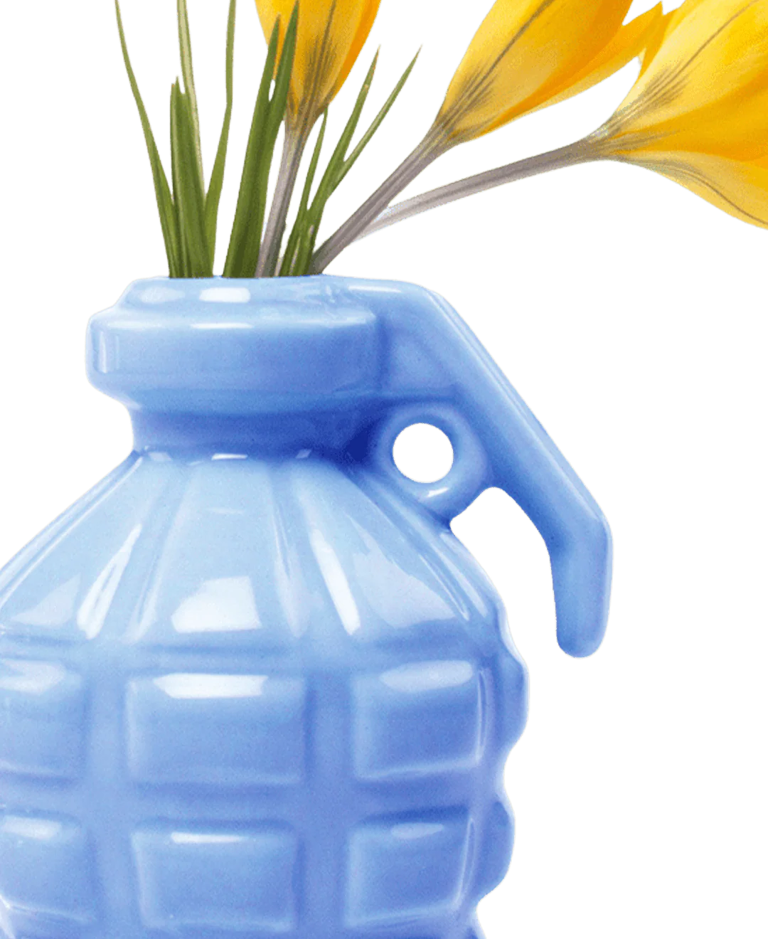 Kapow Ceramic Grenade Flower Vase Unique - Image 12