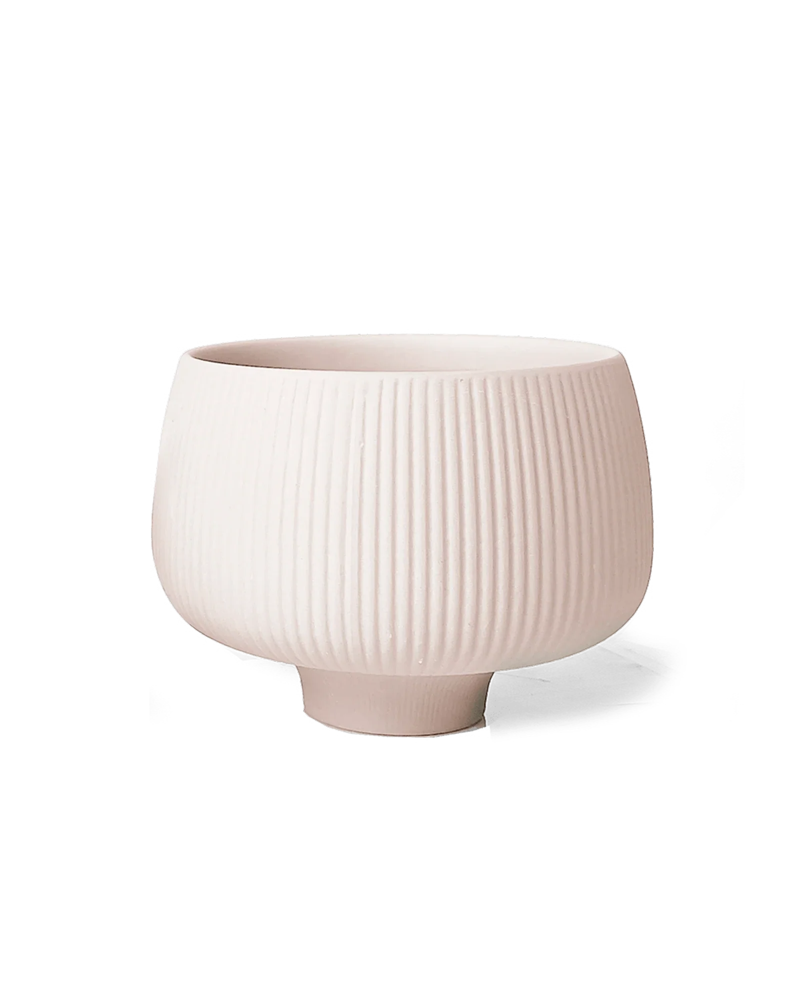 Lilo Large Porcelain Modern Indoor Plant Pot - Pink Blush - Image 4