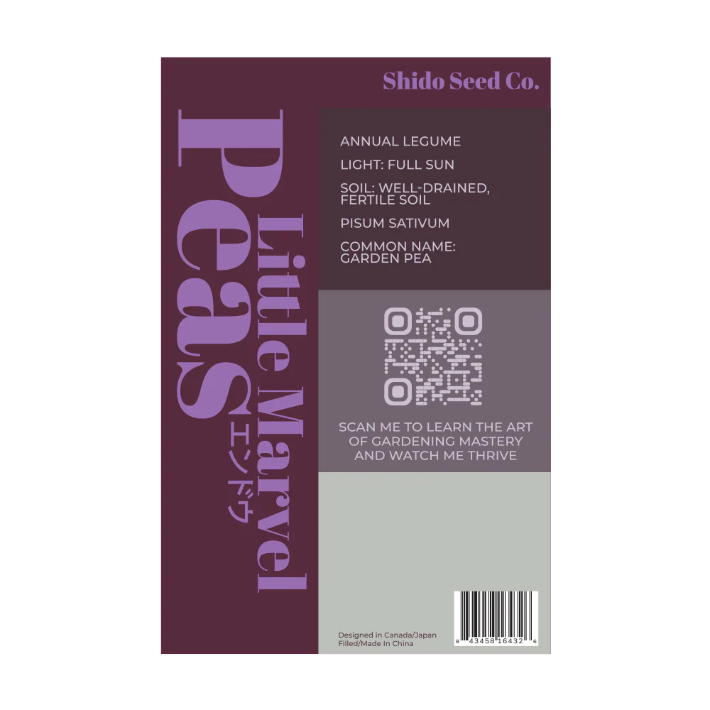Little Marvel Peas Vegetable Seeds Packet - Image 2
