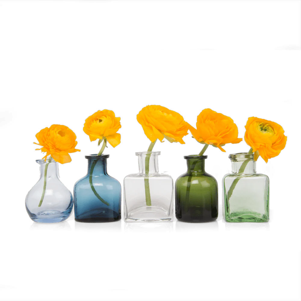 Loft Glass Vintage Bud Vases For Weddings - Image 126
