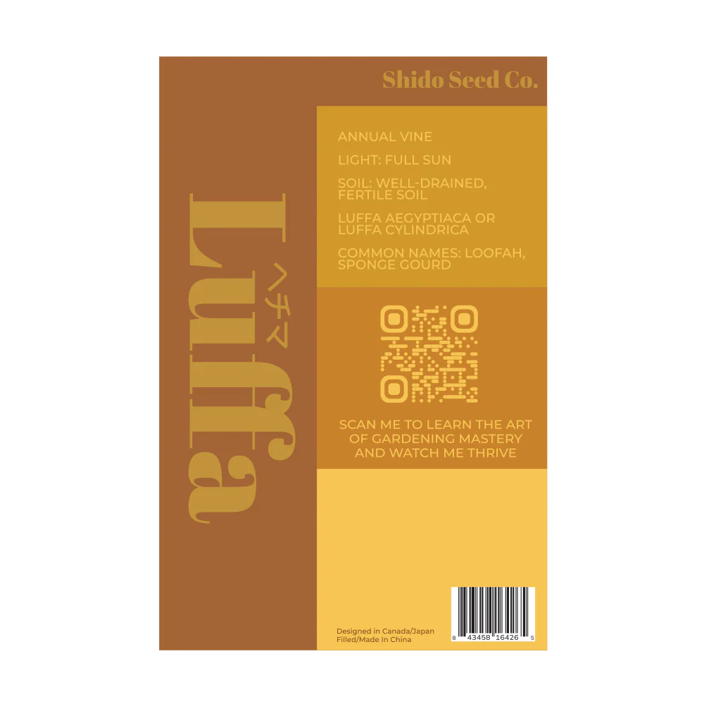 Luffa Sponge Vegetable Seeds Packet - Image 2