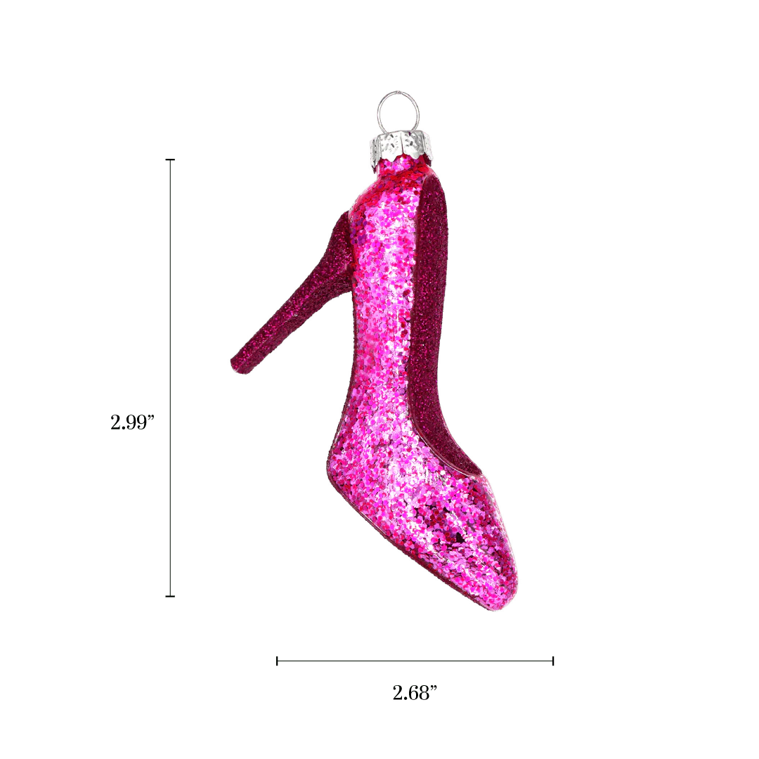 Magenta High Heel Ornament - Image 2