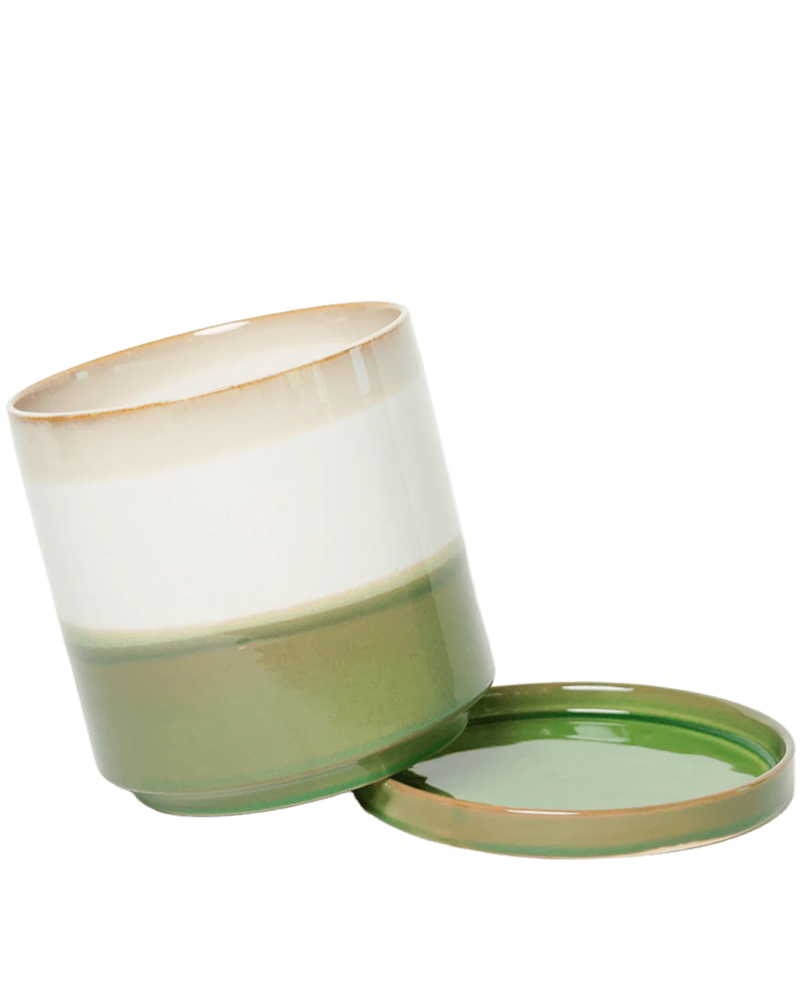 Minute Medium 5 inch Plant Pot, Green Layers - Image 4