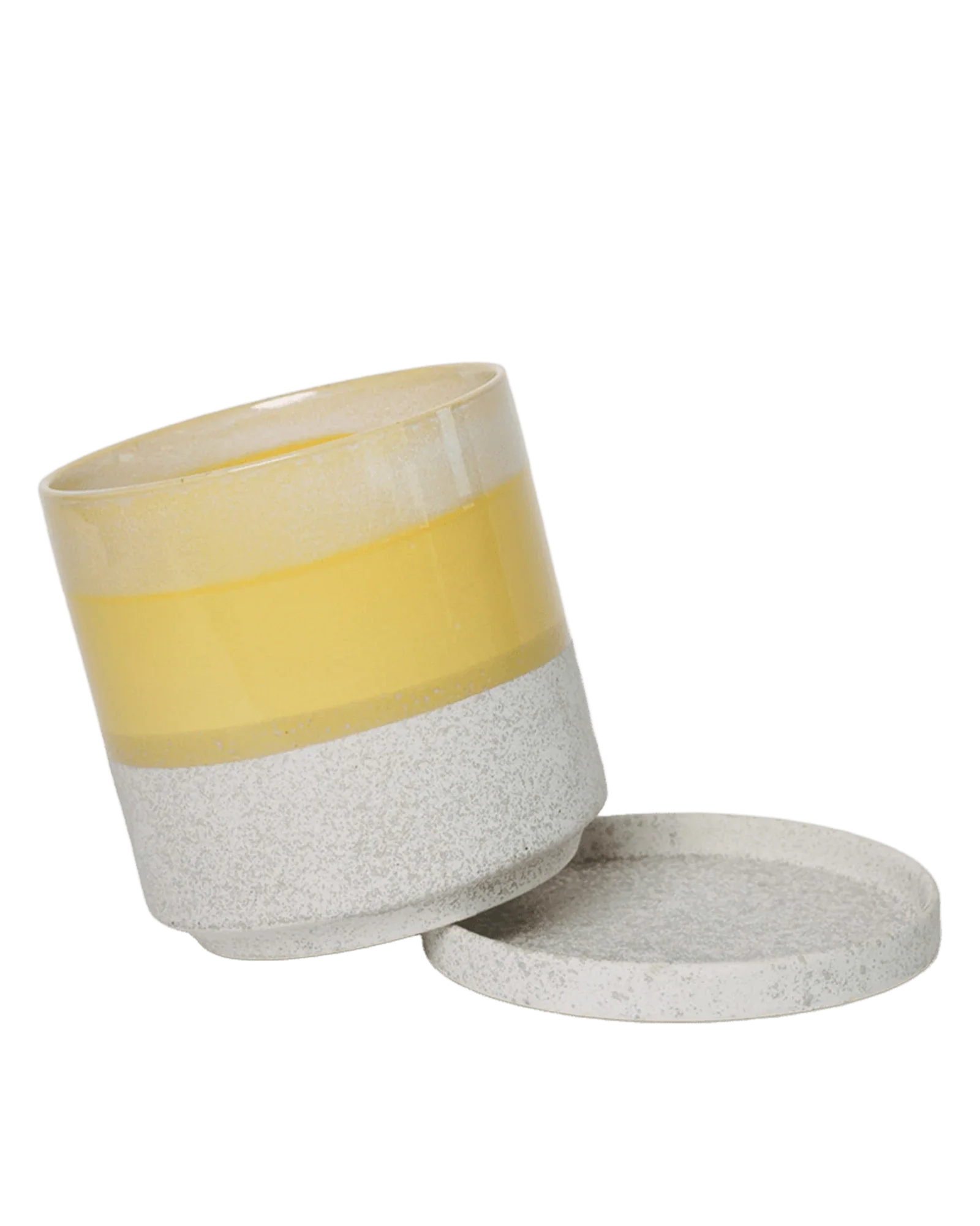 Minute Large Ceramic Pot with Drainage Hole and Saucer, Boombastic - Image 3
