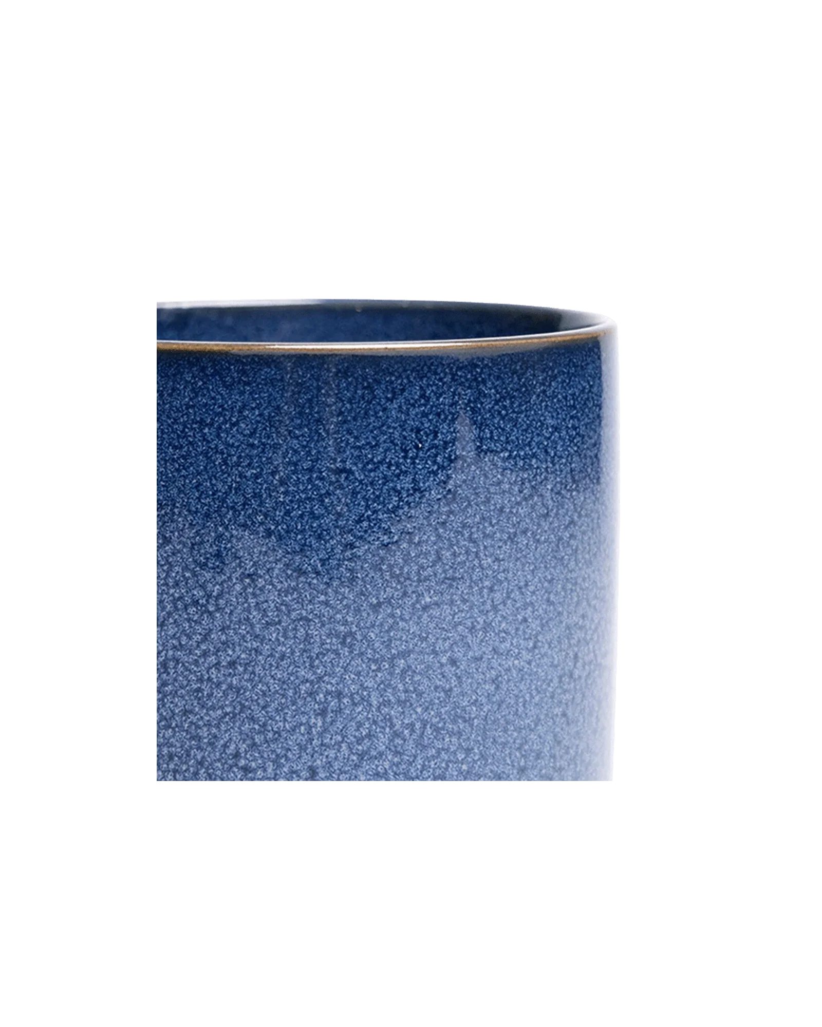 Minute Large Ceramic Pot with Drainage Hole and Saucer, Cosmos - Image 4