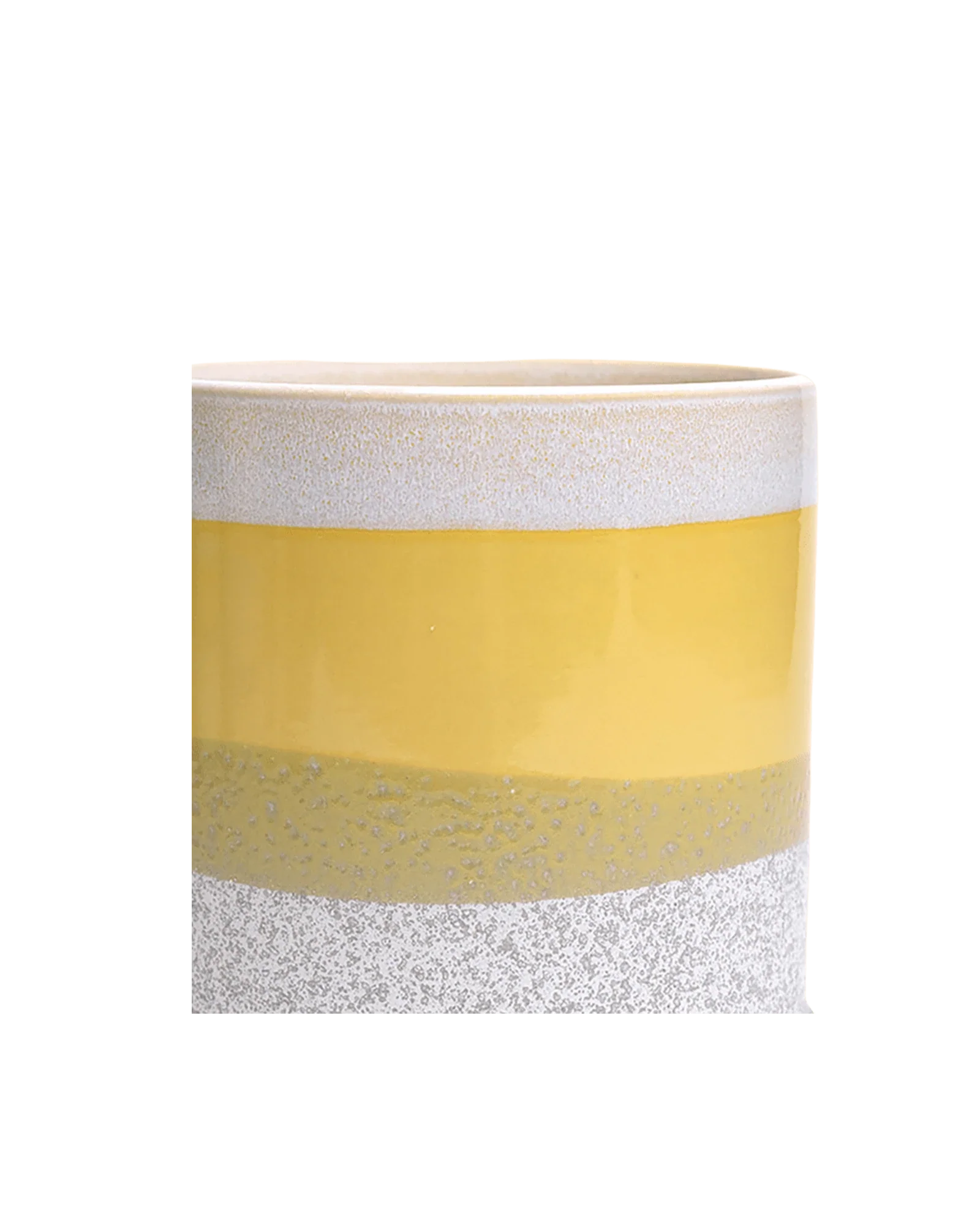 Minute Small Ceramic Pot with Drainage Hole and Saucer, Boombastic - Image 4