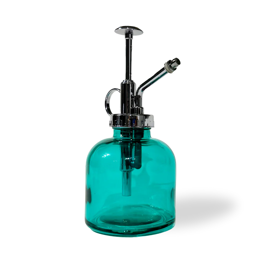 Mr Mister Modern Glass Plant Spray Bottle - Blue Green