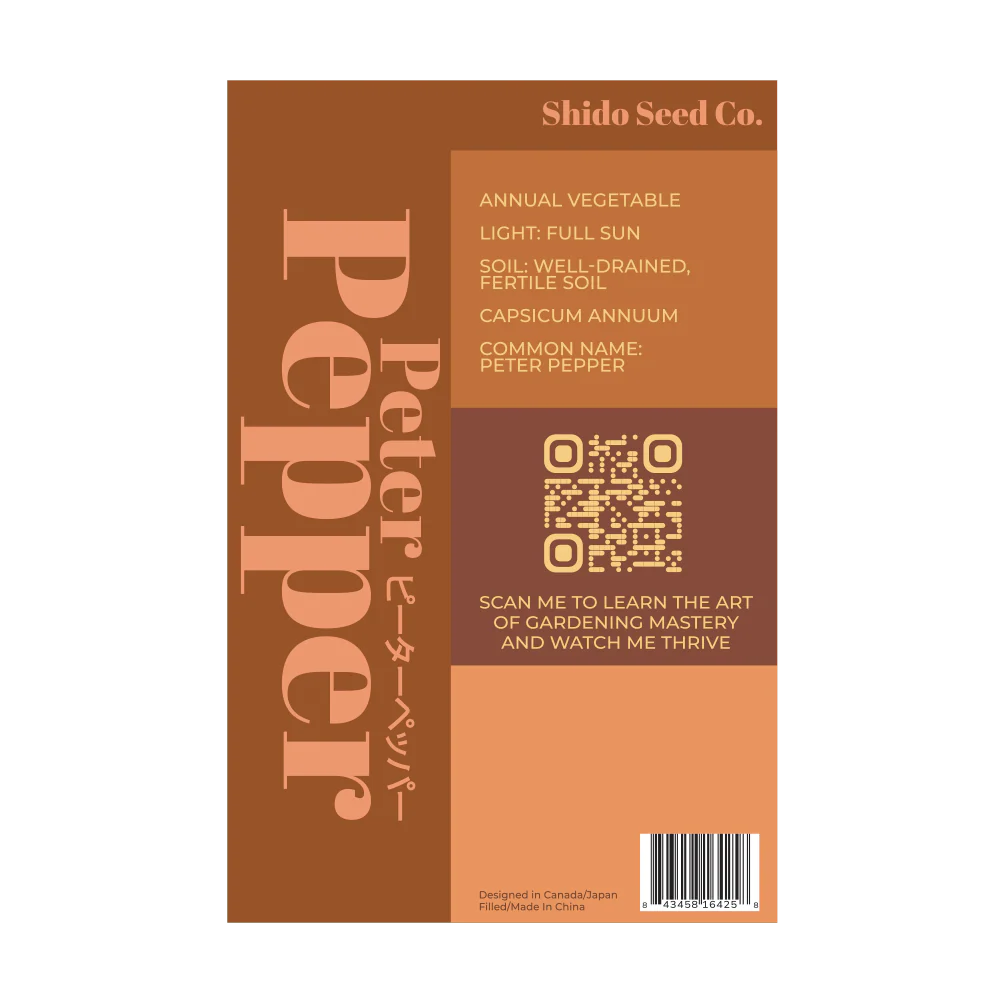 Peter Pepper Vegetable Seeds Packet - Image 2