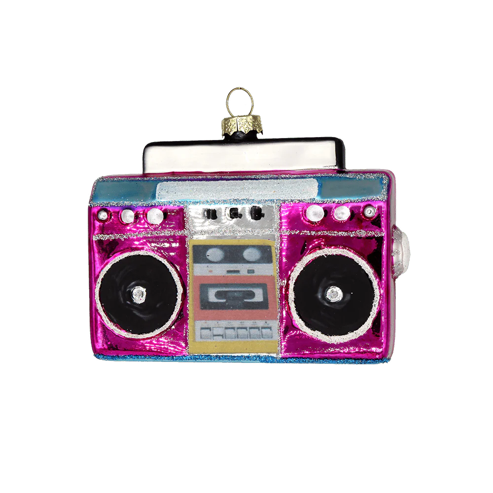 Pink Boombox Ornament - Image 2