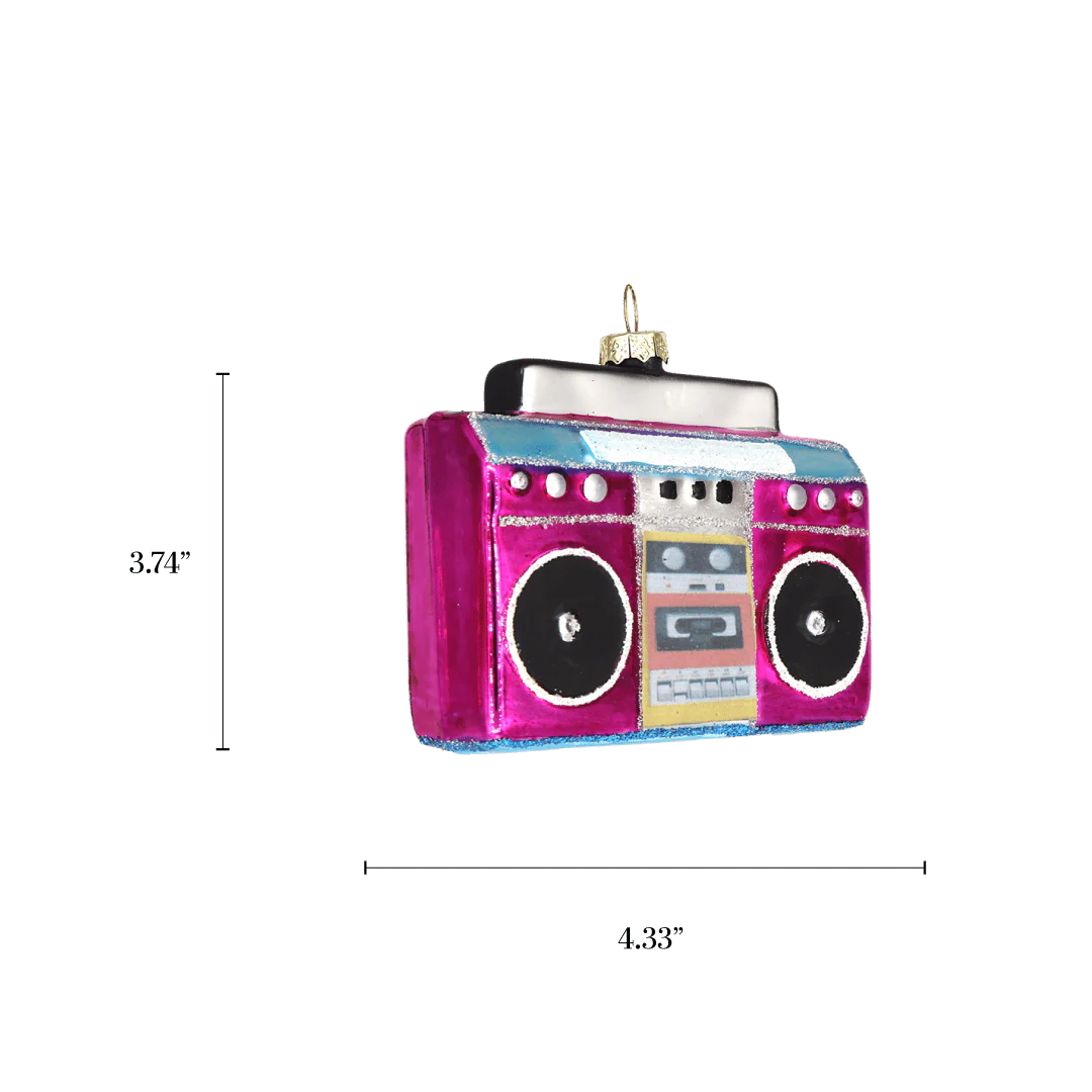 Pink Boombox Ornament - Image 3