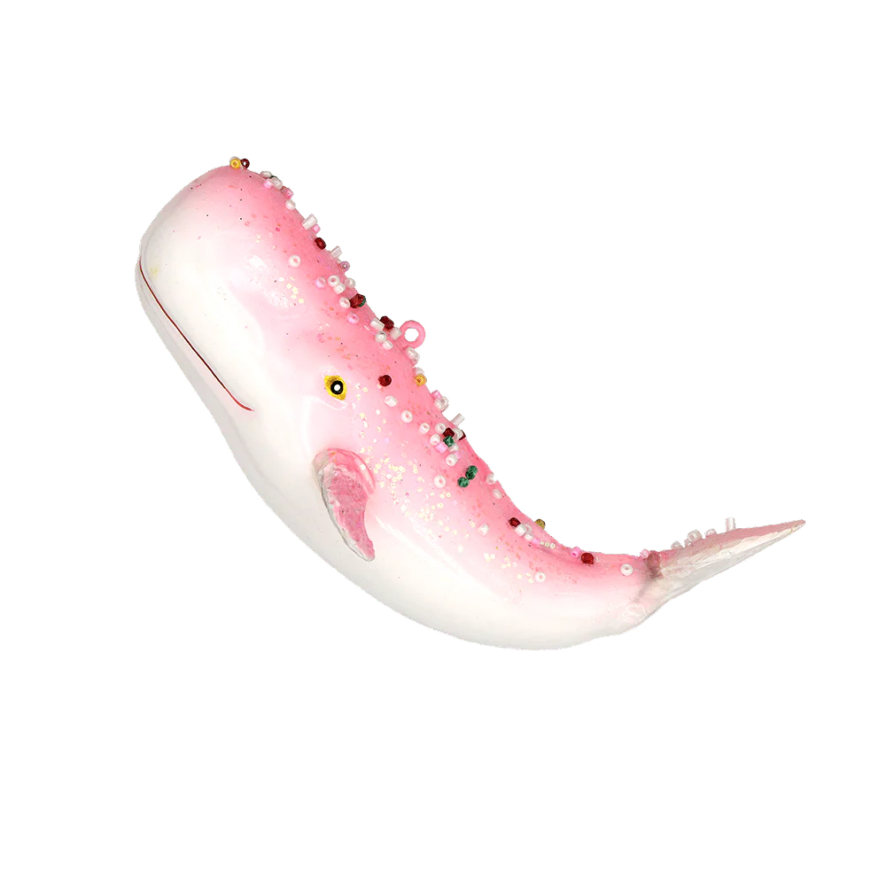 Pink Whale Ornament
