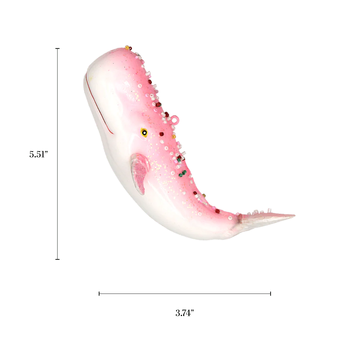Pink Whale Ornament - Image 2