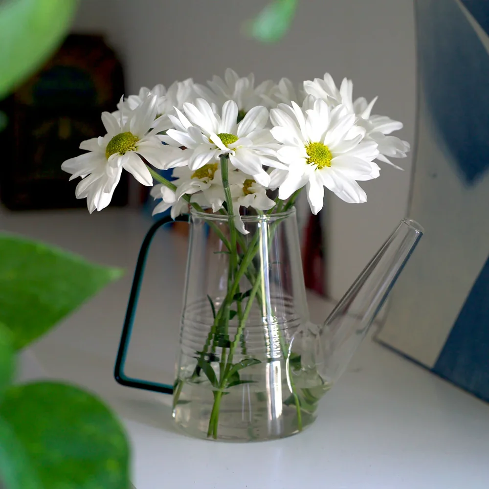 Sprocket Glass Modern Watering Container - Blue - Image 5