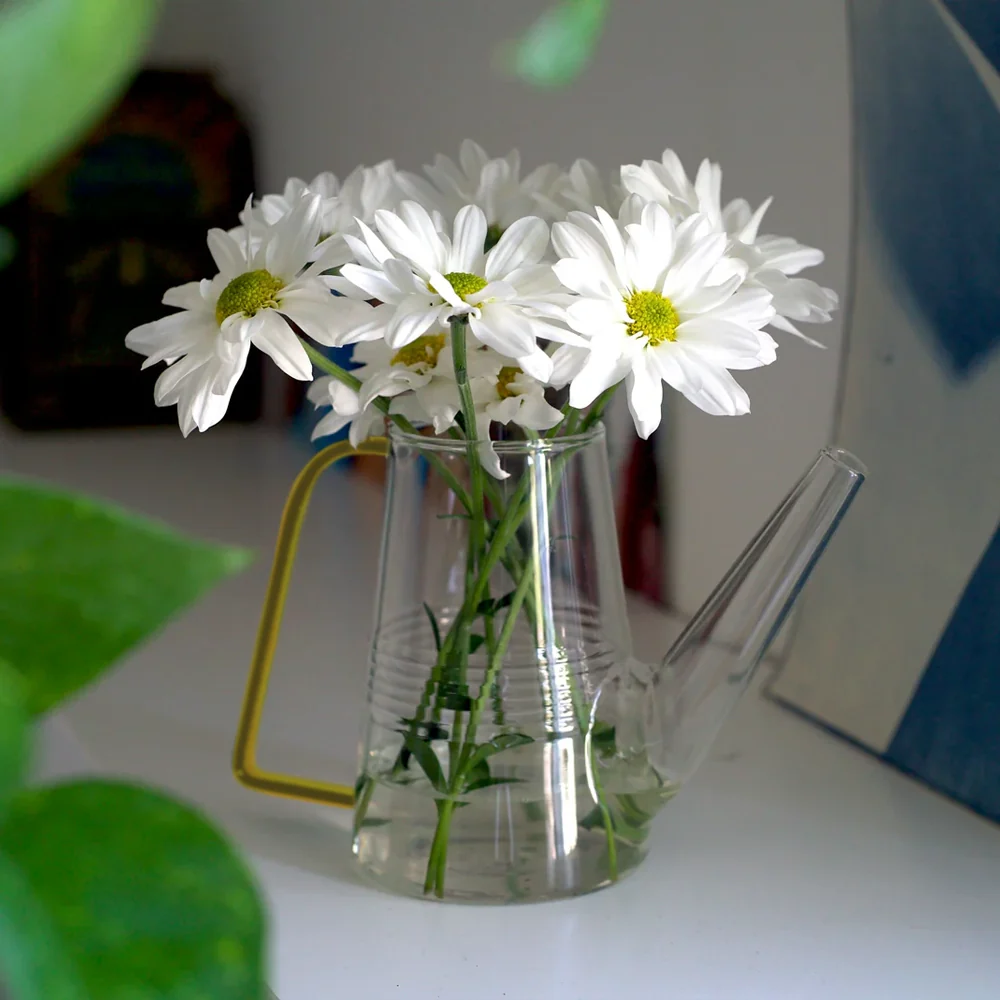 Sprocket Glass Modern Watering Container - Yellow - Image 5