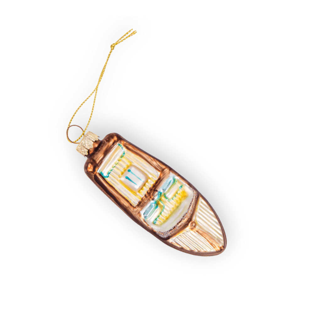 Vintage Speedboat Ornament