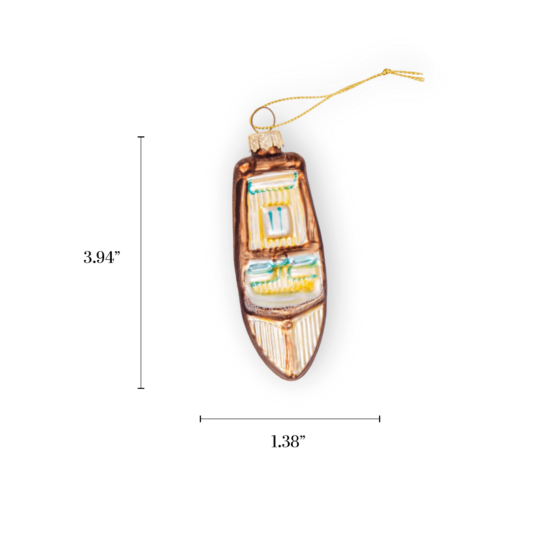 Vintage Speedboat Ornament - Image 2