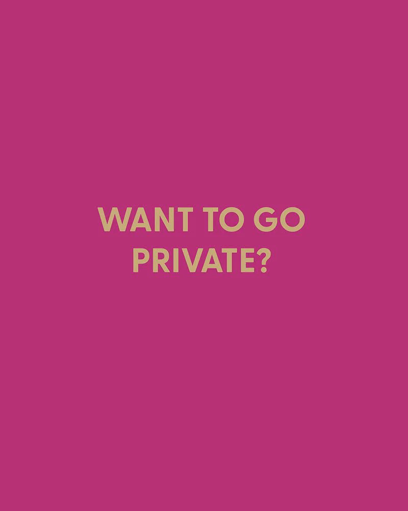 Want to go private - Greeting Card