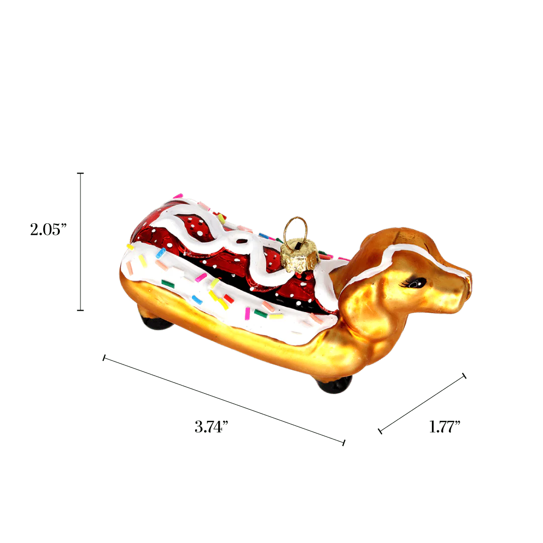 Weiner Dog Sprinkles Ornament - Image 3